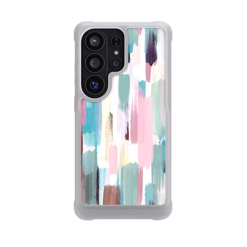 Galaxy S26 Ultra NIVOmax Abstrakte Pinselstriche in Pastelltönen