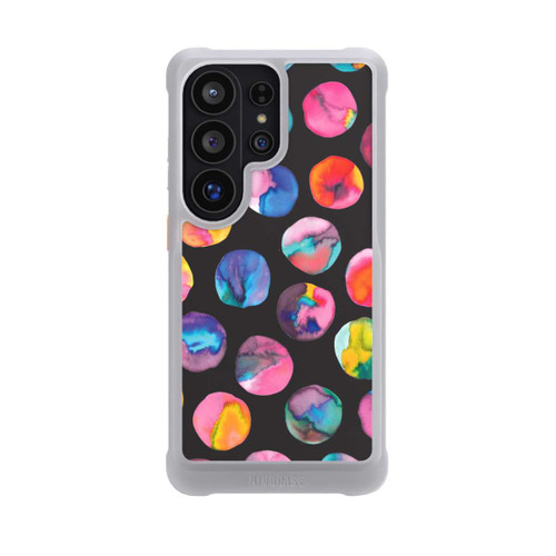 Samsung Galaxy S26 Ultra NIVOmax Colorful Ink Marbles Dots Black