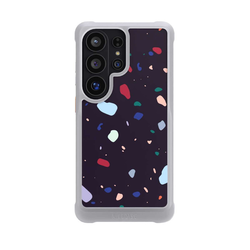 Galaxy S26 Ultra NIVOmax Modern Dark Rounded Terrazzo