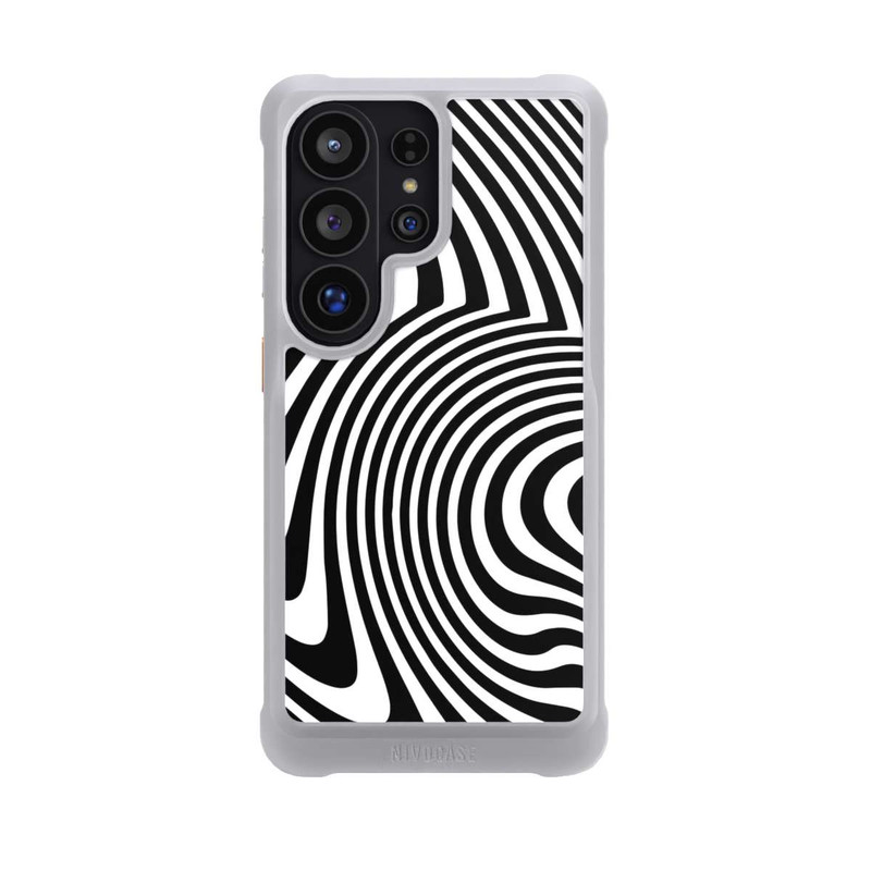 Galaxy S26 Ultra NIVOmax schwarz-weiße Wellen