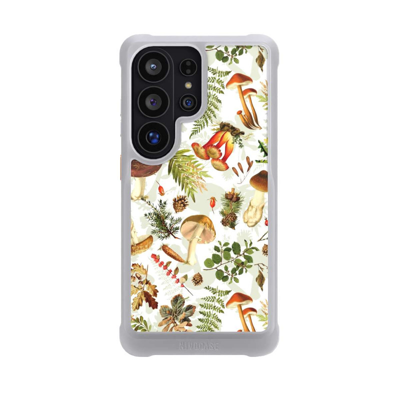 Galaxy S26 Ultra NIVOmax Pilzmuster Weiß