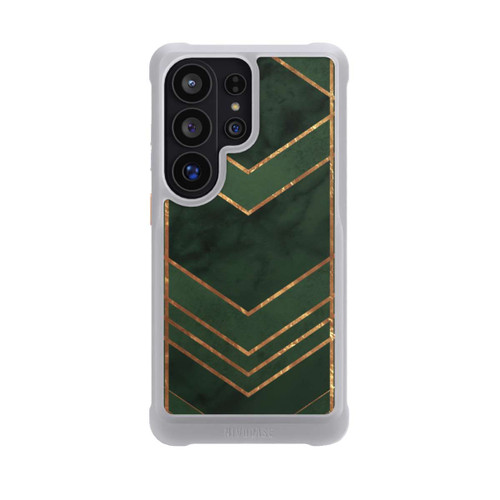 Samsung Galaxy S26 Ultra NIVOmax Dark Green Pattern Golden Stripes