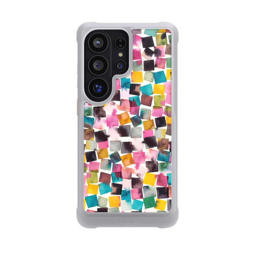 Samsung Galaxy S26 Ultra NIVOmax Watercolor Geometric Plaids Pink