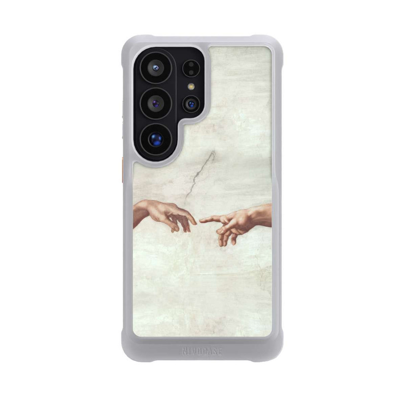 Galaxy S26 Ultra NIVOmax Hands of God and Adam by Michelangelo Buonarroti