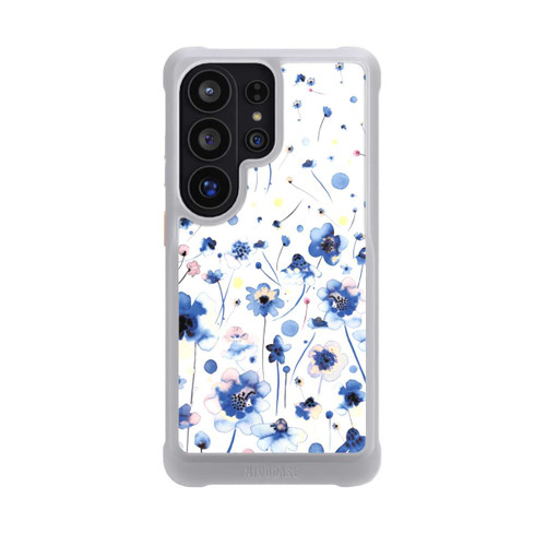 Samsung Galaxy S26 Ultra NIVOmax Watercolor Ink Blue Flowers