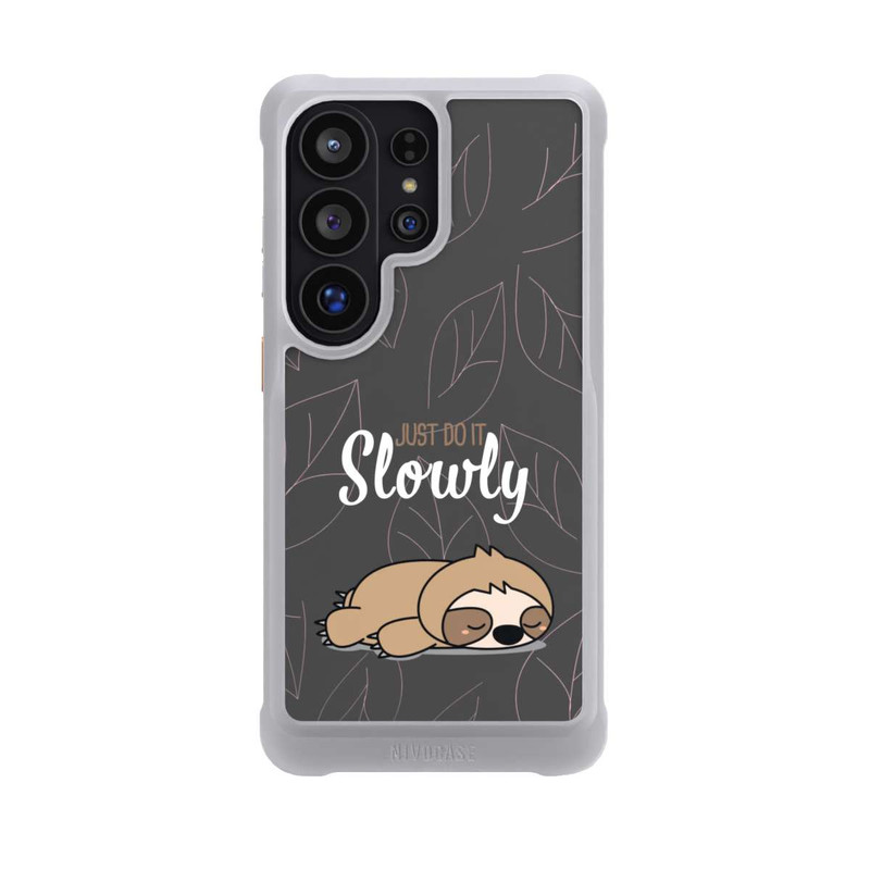 Galaxy S26 Ultra NIVOmax Just Do It Slowly Sloth Grey
