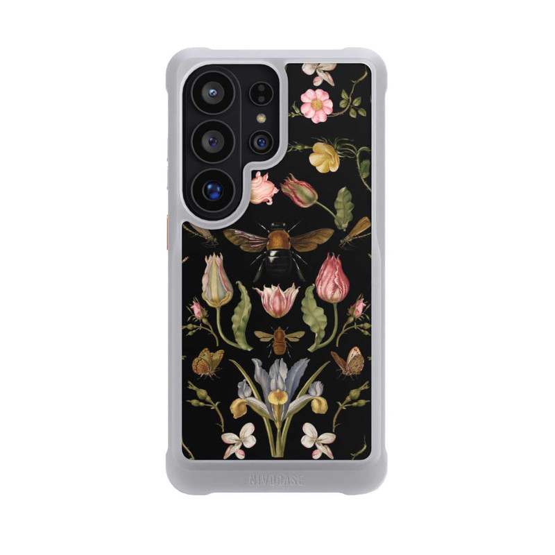 Galaxy S26 Ultra NIVOmax Wildblumen und Biene Schwarz