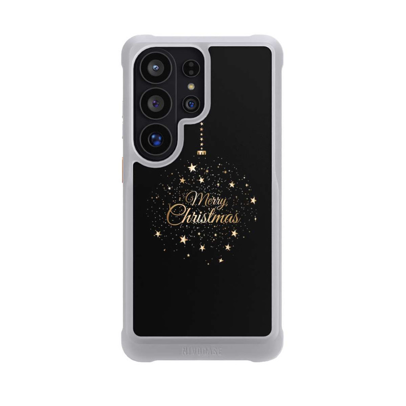 Galaxy S26 Ultra NIVOmax Merry Christmas Gold Stars