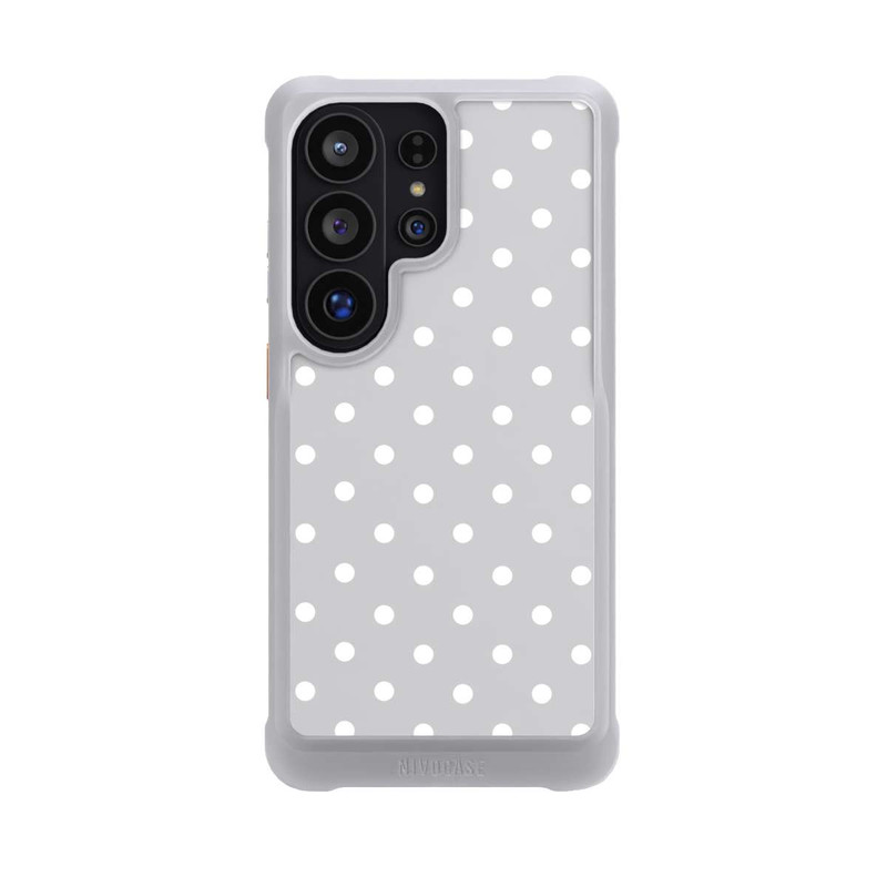 Galaxy S26 Ultra NIVOmax Polka Dots Grau