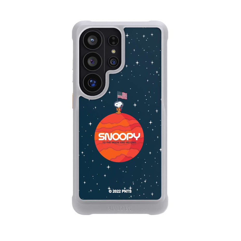 Galaxy S26 Ultra NIVOmax Snoopy Voyageur de l'espace Orange