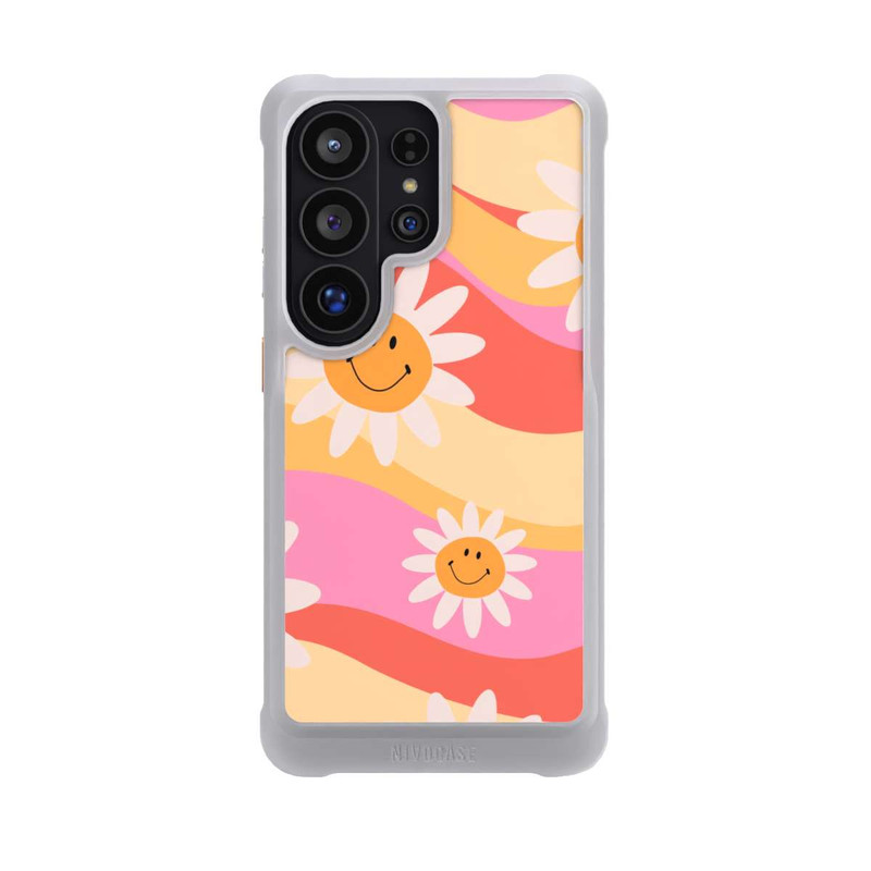 Galaxy S26 Ultra NIVOmax Retro Smiles Orange Colorful