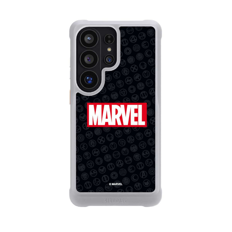 Galaxy S26 Ultra NIVOmax Marvel Logo Noir Rouge