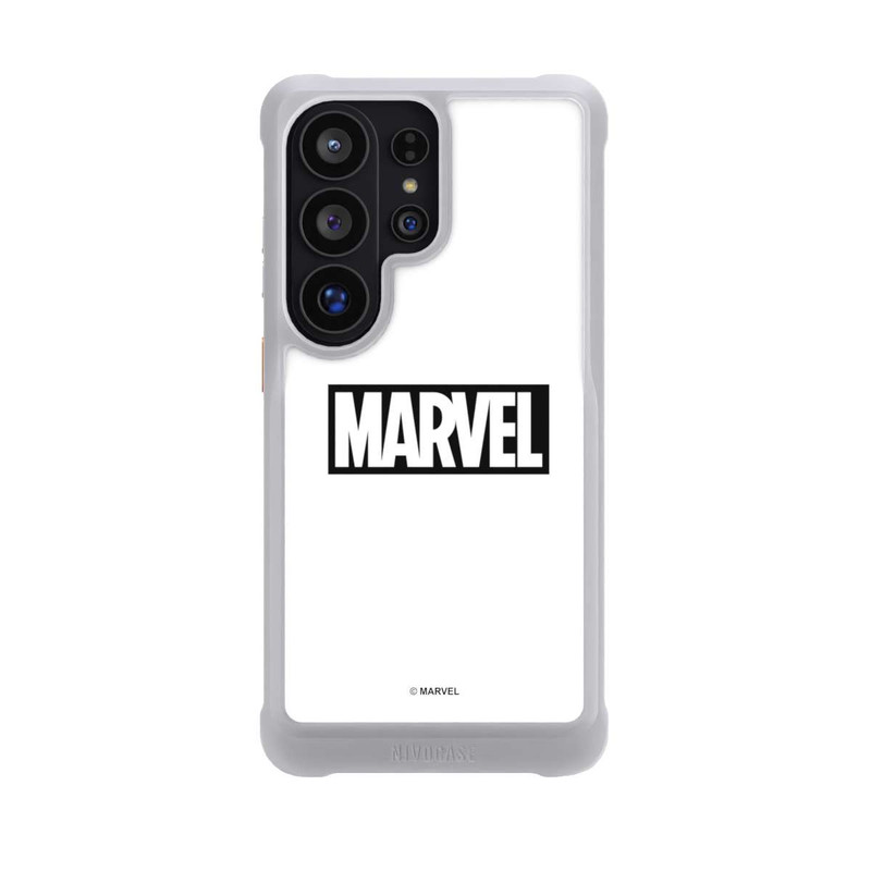 Galaxy S26 Ultra NIVOmax Marvel Logo White