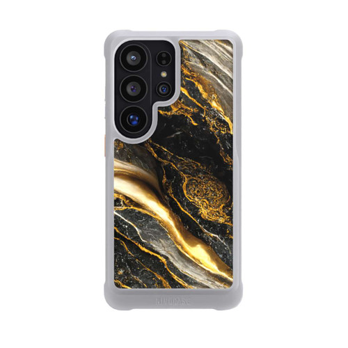 Samsung Galaxy S26 Ultra NIVOmax Black Marble Gold Print Layers