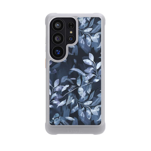 Samsung Galaxy S26 Ultra NIVOmax Mystische Aquarellblätter marineblau