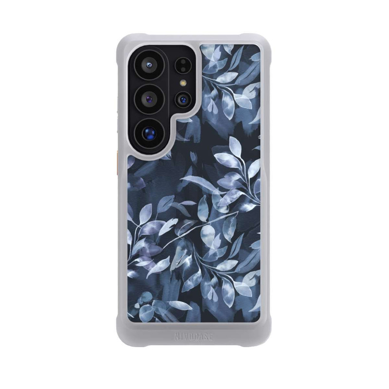 Galaxy S26 Ultra NIVOmax Aquarelle Feuilles Mystiques Marine