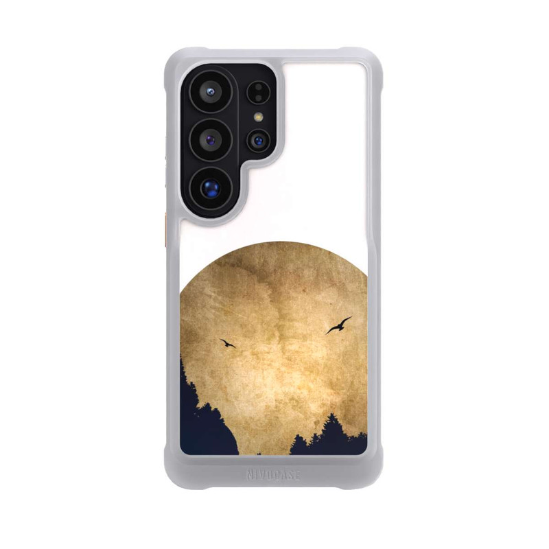 Galaxy S26 Ultra NIVOmax Deux oiseaux et la lune