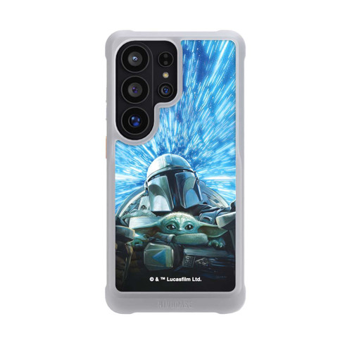 Samsung Galaxy S26 Ultra NIVOmax Grogu und Mando fliegen blau