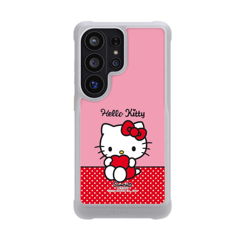 Galaxy S26 Ultra NIVOmax Hello Kitty sitzend mit Herz