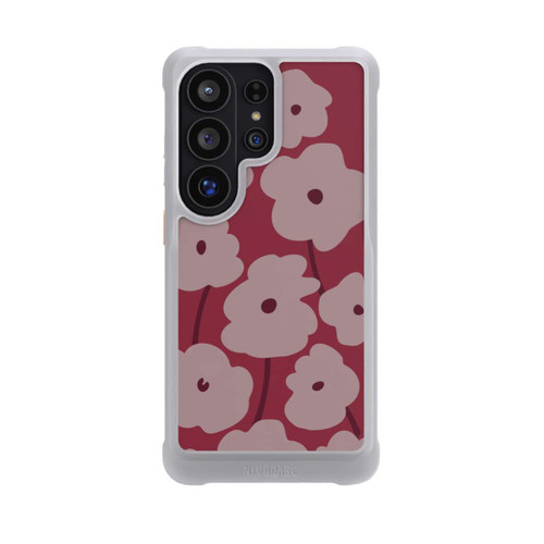 Samsung Galaxy S26 Ultra NIVOmax Minimalistische Blumen Bordeaux