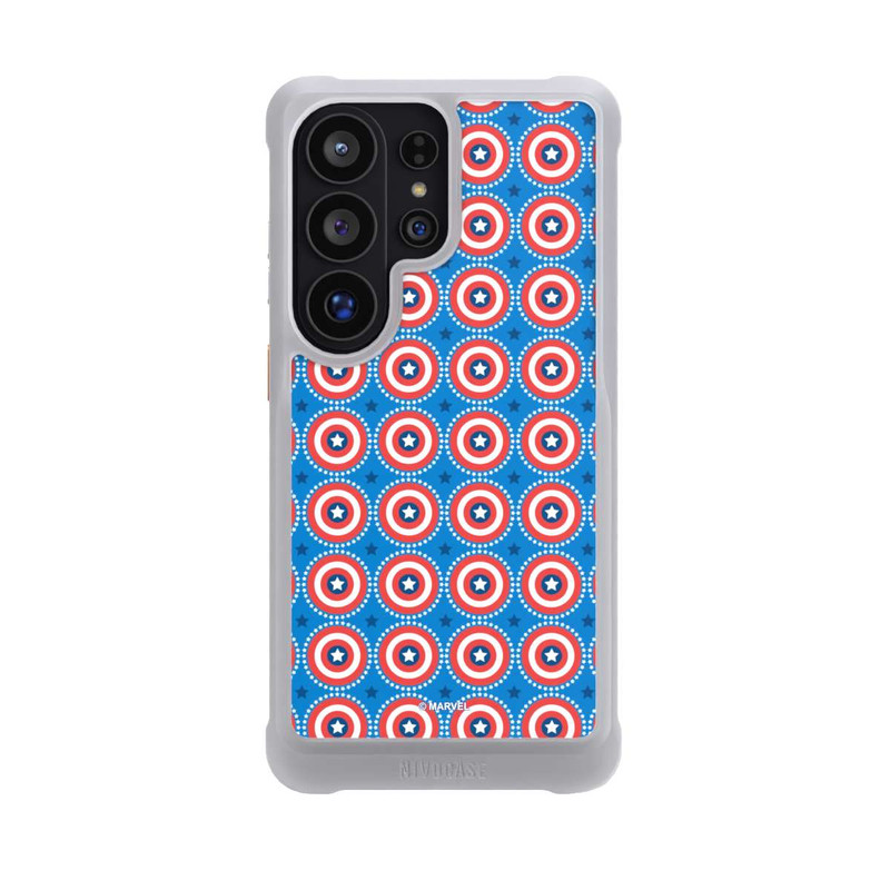 Galaxy S26 Ultra NIVOmax Captain American Shield Pattern