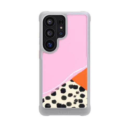 Samsung Galaxy S26 Ultra NIVOmax Pink and Orange Modern Art with Dots