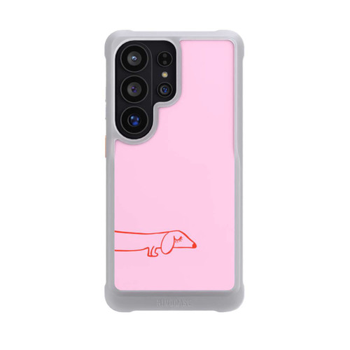 Samsung Galaxy S26 Ultra NIVOmax Dachshund Illustration Pink