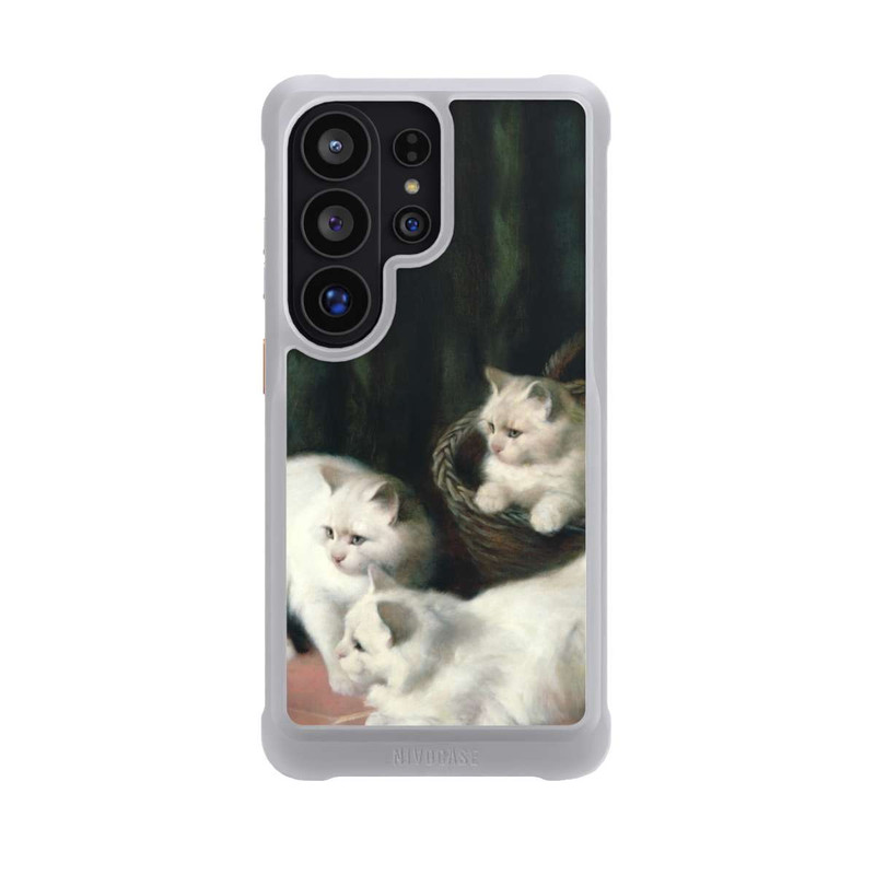 Galaxy S26 Ultra NIVOmax Three White Angora Kittens