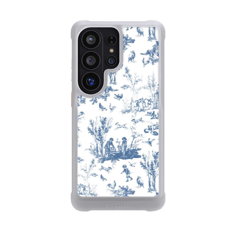 Galaxy S26 Ultra NIVOmax Blaue Landschaft Vintage Keramik Pattern