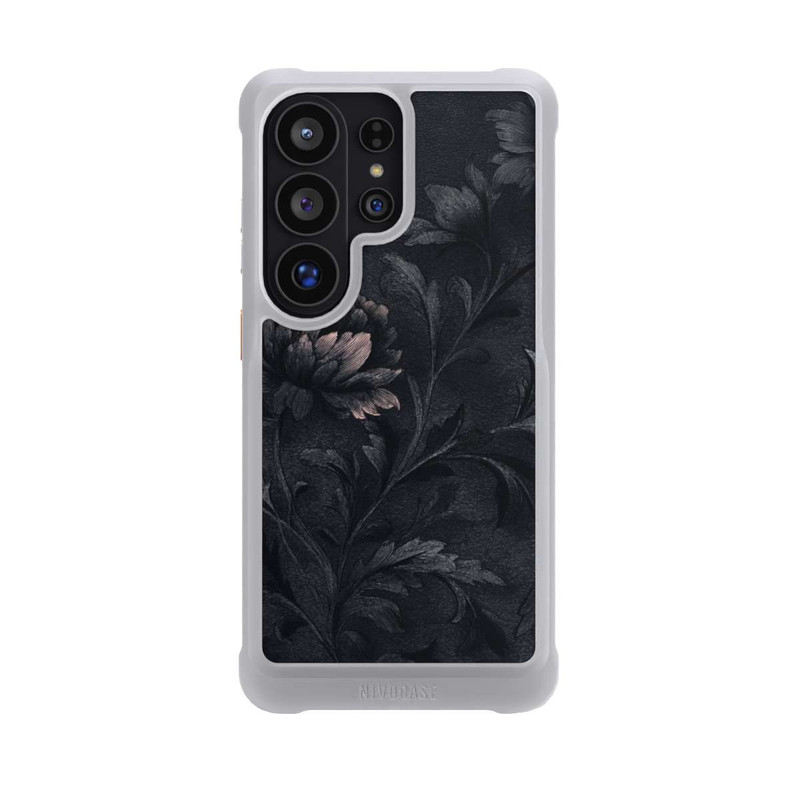 Galaxy S26 Ultra NIVOmax Dunkles Blumenmuster Vintage