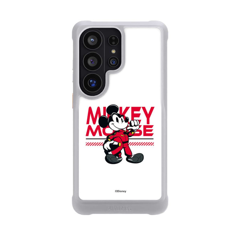 Galaxy S26 Ultra NIVOmax Micky Maus Rennfahrer Weiß