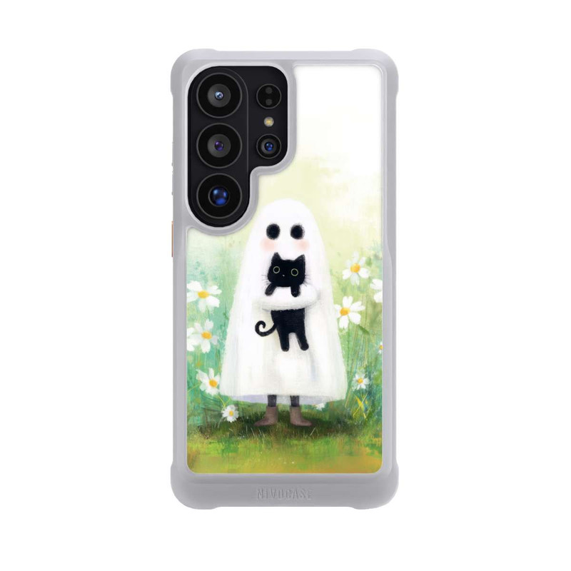 Galaxy S26 Ultra NIVOmax Geist und Katze Halloween mit KI