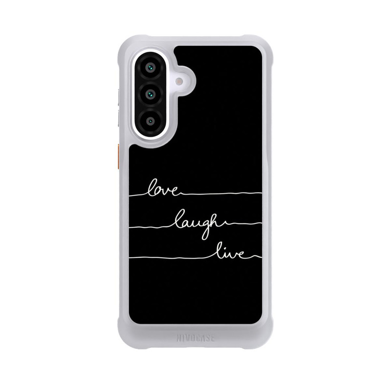 Galaxy A57 5G NIVOmax Love Laugh Live blanc/noir
