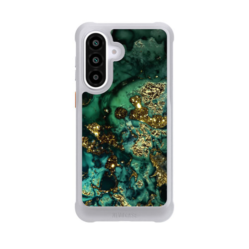 Samsung Galaxy A57 5G NIVOmax Cyan Glitzer Marmorlook