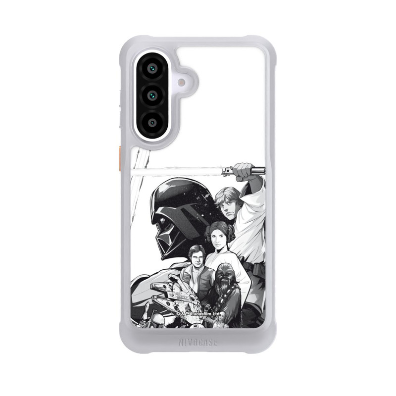 Galaxy A57 5G NIVOmax StarWars Charaktere - Schwarz-Weiß