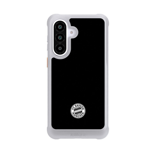 Samsung Galaxy A57 5G NIVOmax Logo FCB Classique Petit - Blanc sur Fond Noir