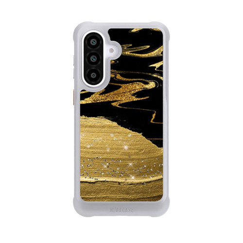 Samsung Galaxy A57 5G NIVOmax Marmoradern im Goldlook