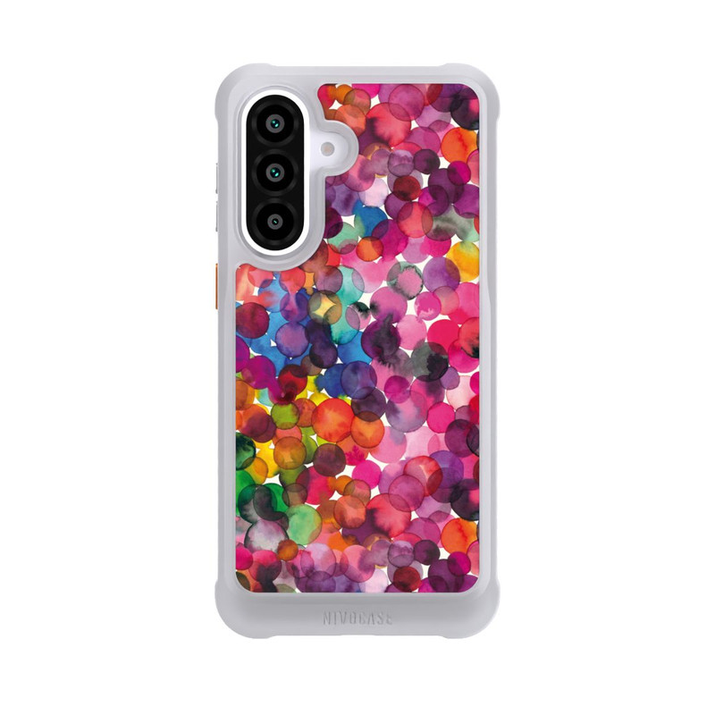 Galaxy A57 5G NIVOmax Überlappende Aquarellpunkte