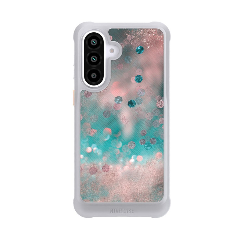 Galaxy A57 5G NIVOmax Türkis-glamouröser Glitzerlook