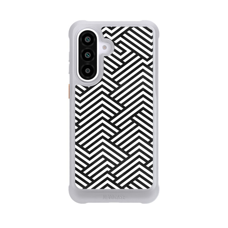 Galaxy A57 5G NIVOmax Schwarz und Weiß ZigZag