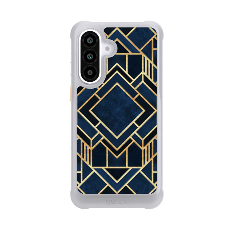 Galaxy A57 5G NIVOmax Kunst Deko Blau Golddruck