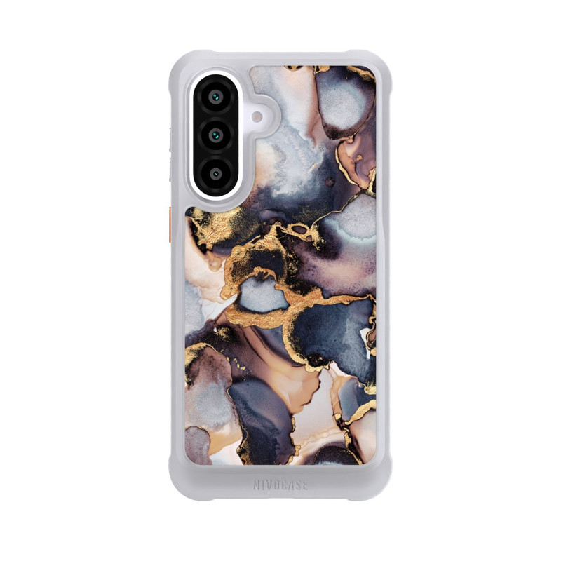 Galaxy A57 5G NIVOmax Verträumte Tinte Grau-Golddruck