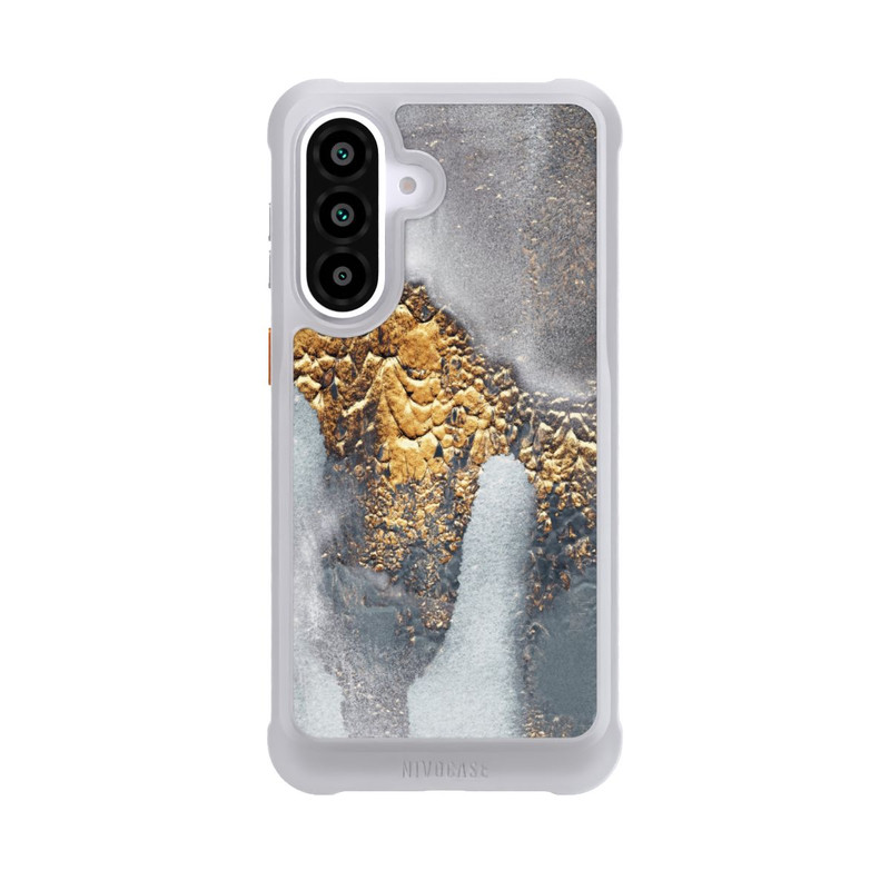 Galaxy A57 5G NIVOmax Beton-Gold-Glitzerlook