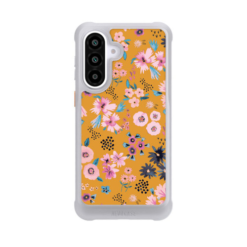 Samsung Galaxy A57 5G NIVOmax Petites Fleurs Jaune Moutarde