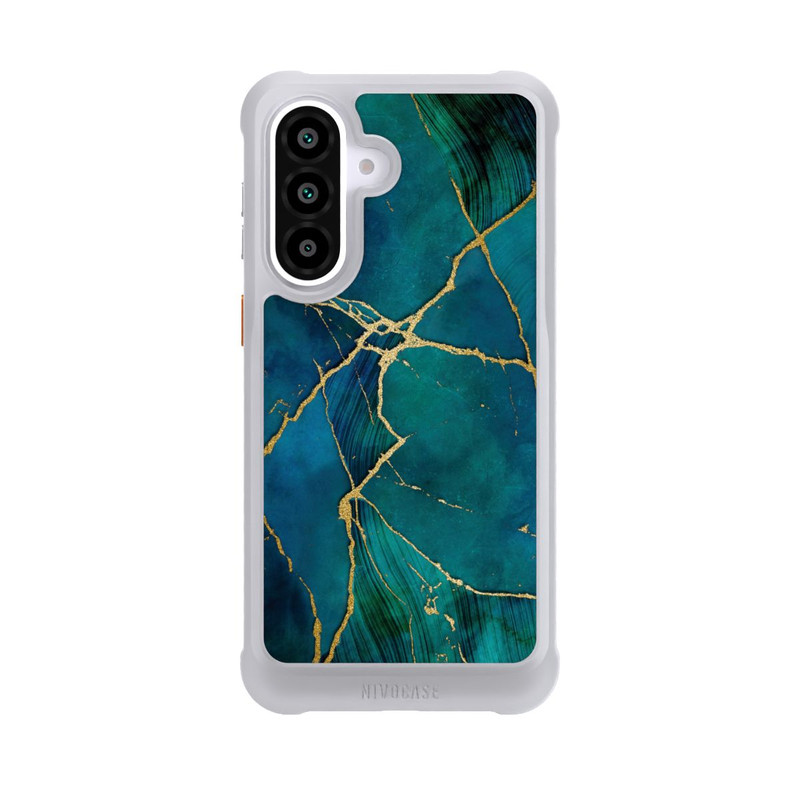 Galaxy A57 5G NIVOmax Mineralischer Glamourlook Blaugold