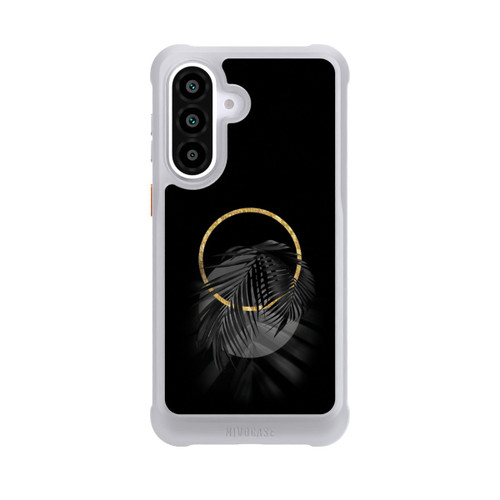 Samsung Galaxy A57 5G NIVOmax tropische Blätter schwarz