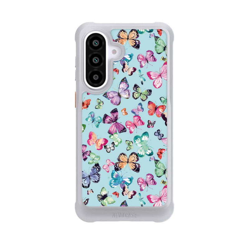 Galaxy A57 5G NIVOmax Papillons Rose Orange Bleu