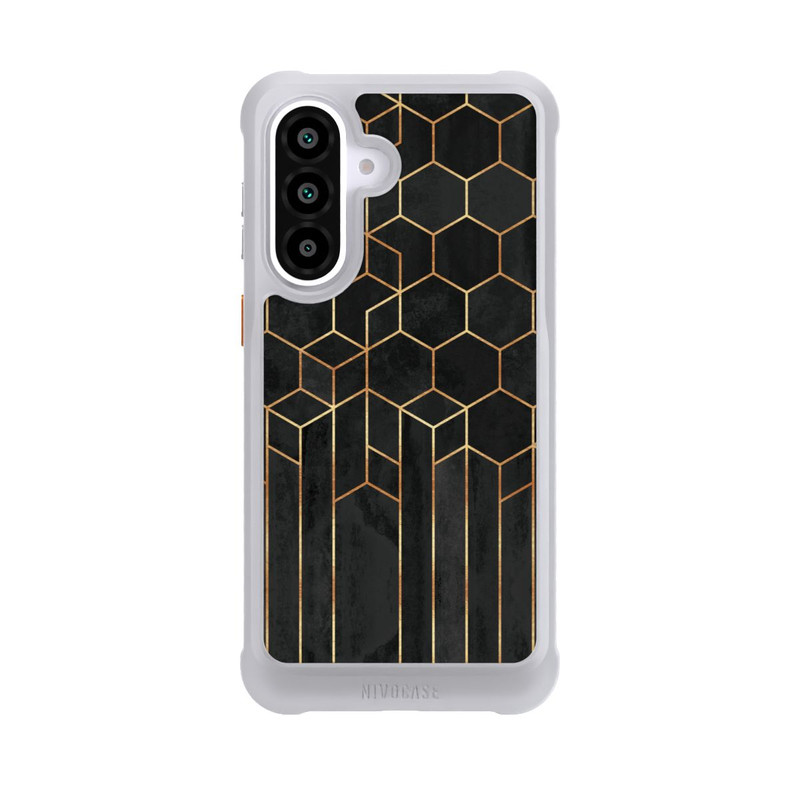 Galaxy A57 5G NIVOmax Schwarze Sechsecke