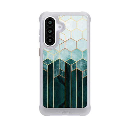 Samsung Galaxy A57 5G NIVOmax Blaugrüne Sechsecke