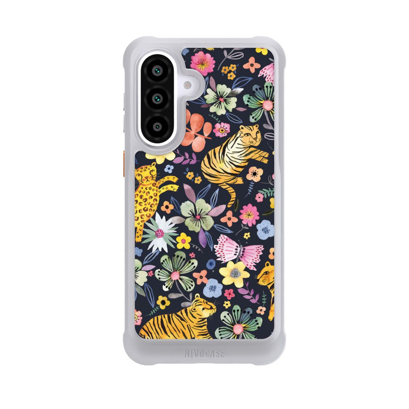Galaxy A57 5G NIVOmax Spring Tigers Flowers Black